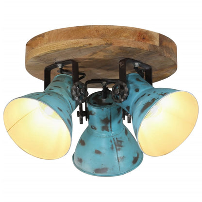 Ceiling Lamp 25 W Distressed Blue 35x35x25 cm E27