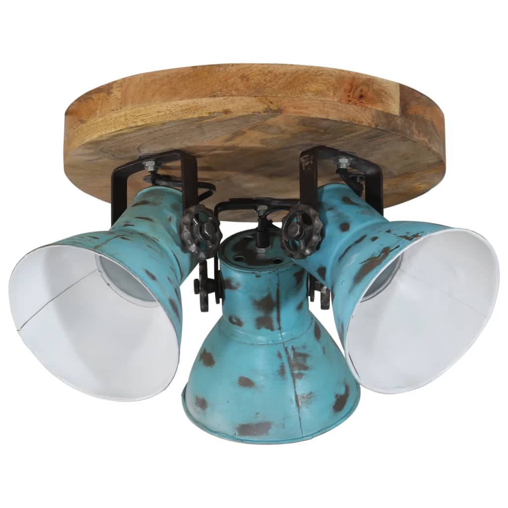 Ceiling Lamp 25 W Distressed Blue 35x35x25 cm E27
