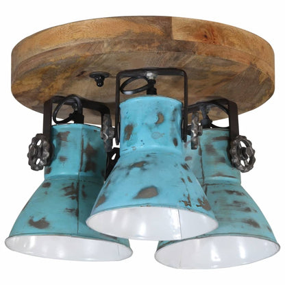 Ceiling Lamp 25 W Distressed Blue 35x35x25 cm E27