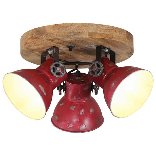 Ceiling Lamp 25 W Distressed Red 35x35x25 cm E27