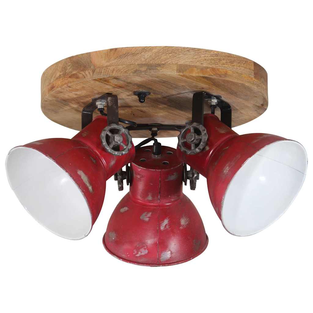 Ceiling Lamp 25 W Distressed Red 35x35x25 cm E27