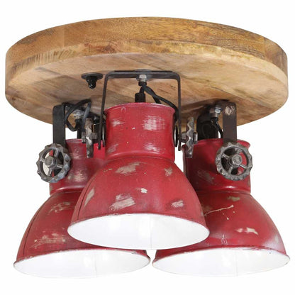 Ceiling Lamp 25 W Distressed Red 35x35x25 cm E27
