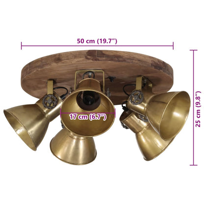Ceiling Lamp 25 W Antique Brass 50x50x25 cm E27