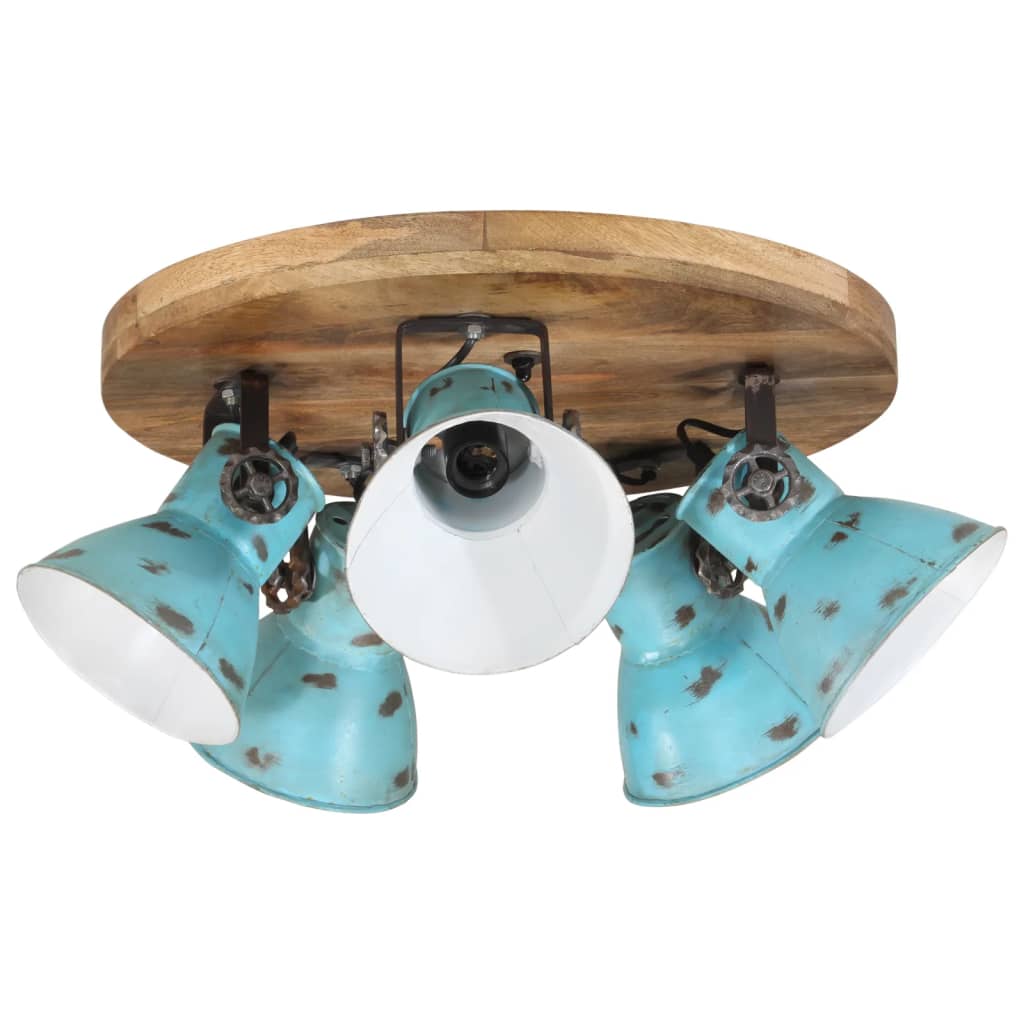 Ceiling Lamp 25 W Distressed Blue 50x50x25 cm E27