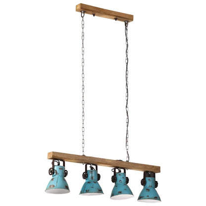 Ceiling Lamp 25 W Distressed Blue 90x24x111 cm E27