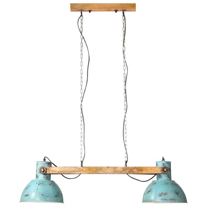 Hanging Lamp 25 W Distressed Blue 85x28x109 cm E27