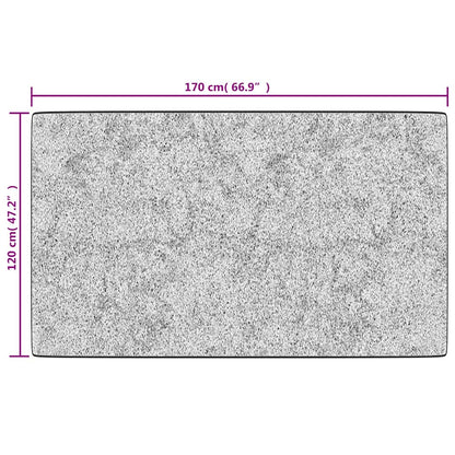 Rug Washable Black and White 120x170 cm