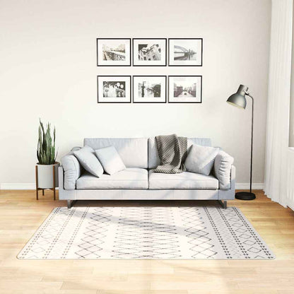 Rug Washable Black and White 120x170 cm