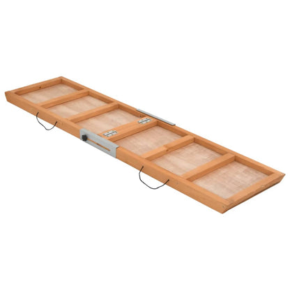 Dog Ramp Grey 120x30 cm Solid Wood Fir