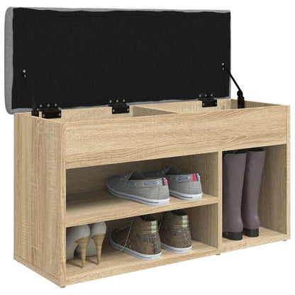 Shoe Bench Sonoma Oak 82x32x45.5 cm Engineered Wood