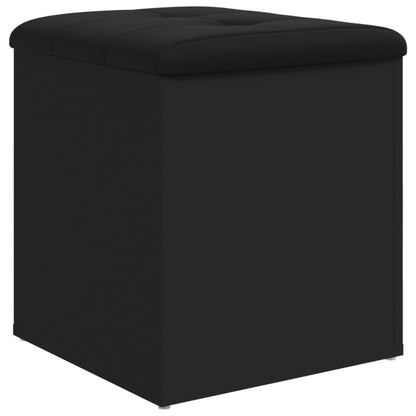 Storage Bench Black 42x42x45 cm Engineered Wood