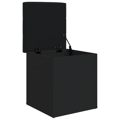 Storage Bench Black 42x42x45 cm Engineered Wood