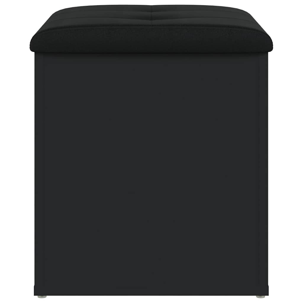 Storage Bench Black 42x42x45 cm Engineered Wood