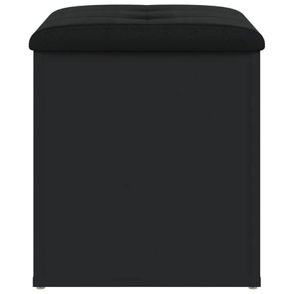Storage Bench Black 42x42x45 cm Engineered Wood