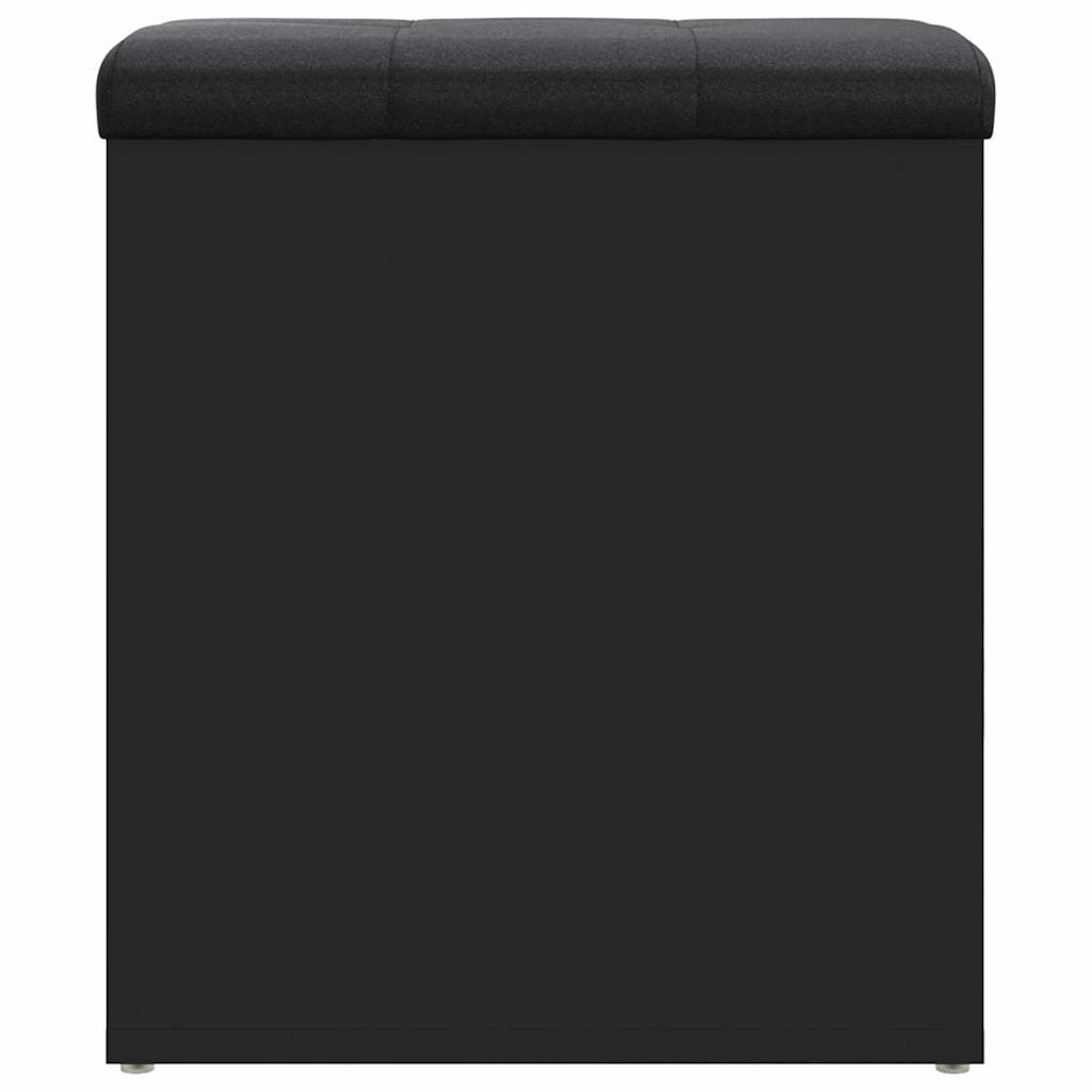 Storage Bench Black 42x42x45 cm Engineered Wood