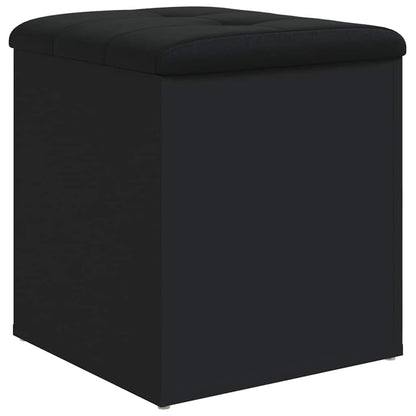 Storage Bench Black 42x42x45 cm Engineered Wood