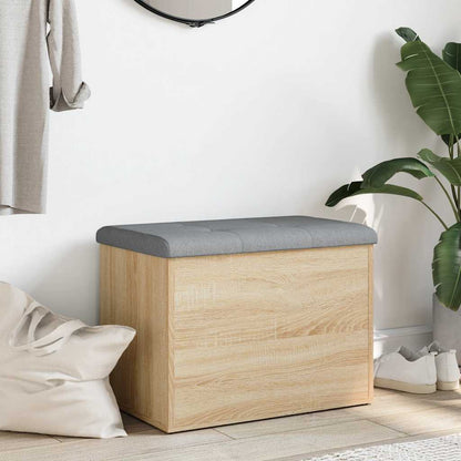 Storage Bench Sonoma Oak 62x42x45 cm Engineered Wood