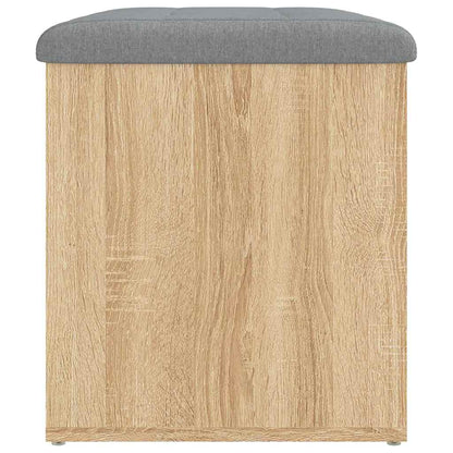 Storage Bench Sonoma Oak 62x42x45 cm Engineered Wood