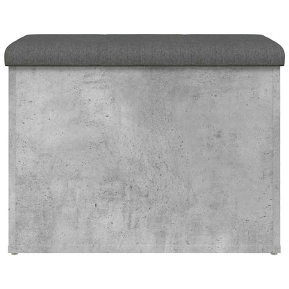 Storage Bench Concrete Grey 62x42x45 cm Engineered Wood