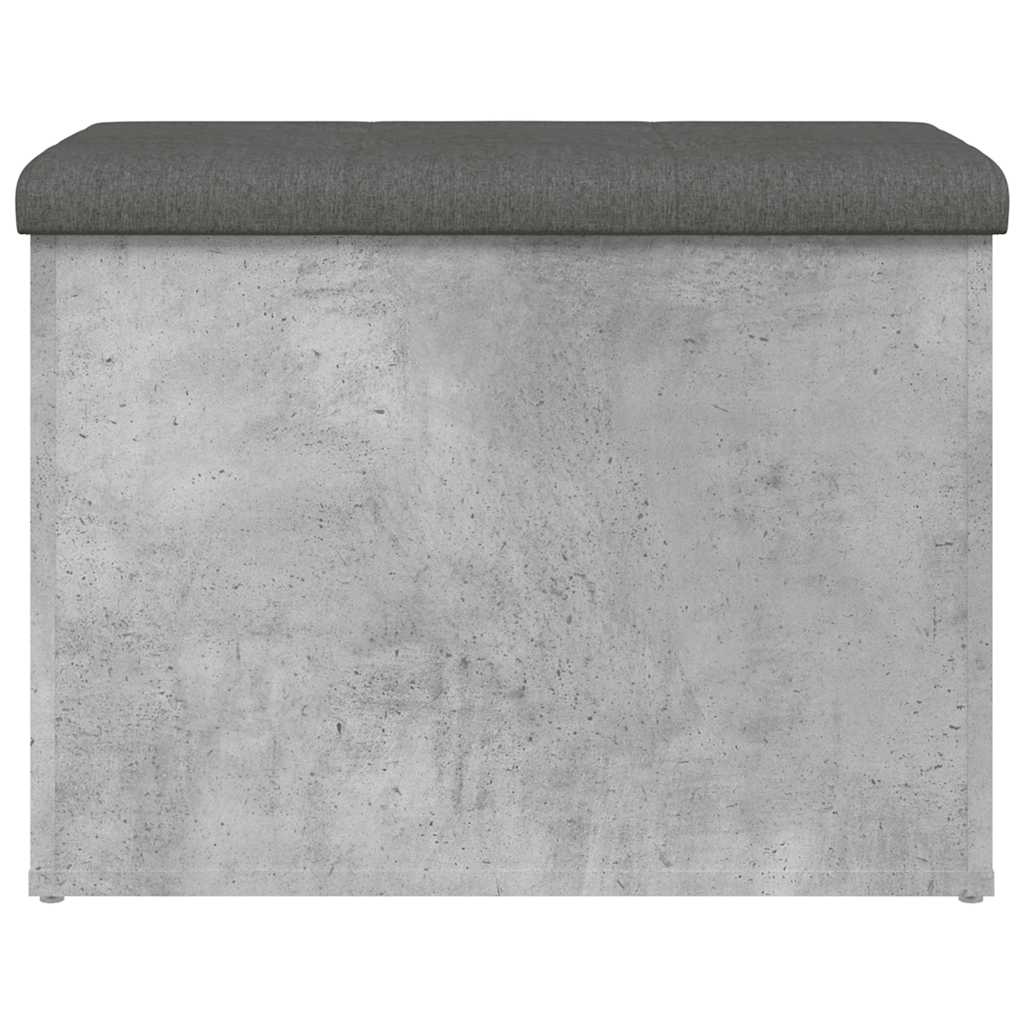 Storage Bench Concrete Grey 62x42x45 cm Engineered Wood