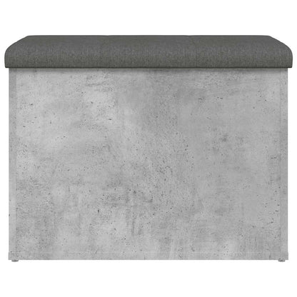 Storage Bench Concrete Grey 62x42x45 cm Engineered Wood