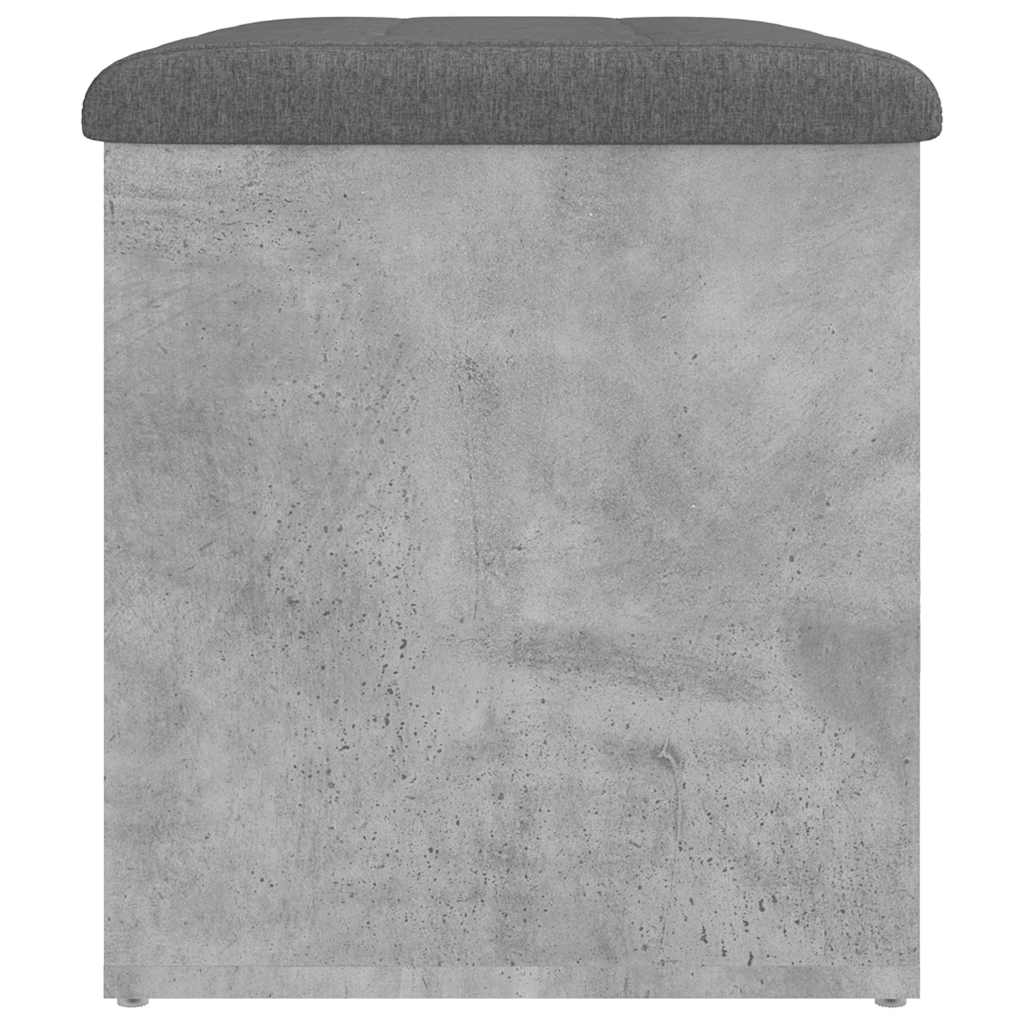 Storage Bench Concrete Grey 62x42x45 cm Engineered Wood