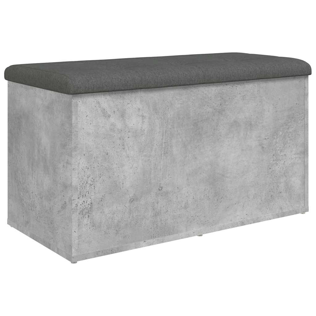 Storage Bench Concrete Grey 82x42x45 cm Engineered Wood