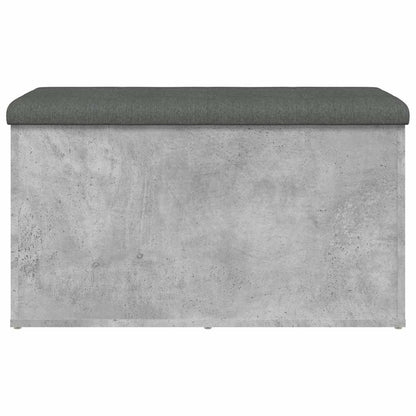 Storage Bench Concrete Grey 82x42x45 cm Engineered Wood