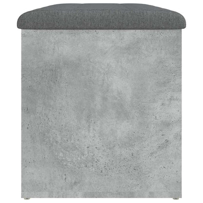 Storage Bench Concrete Grey 82x42x45 cm Engineered Wood