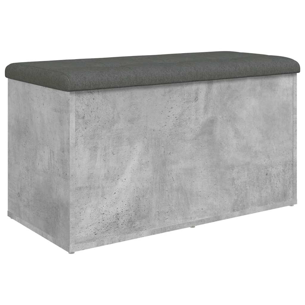 Storage Bench Concrete Grey 82x42x45 cm Engineered Wood