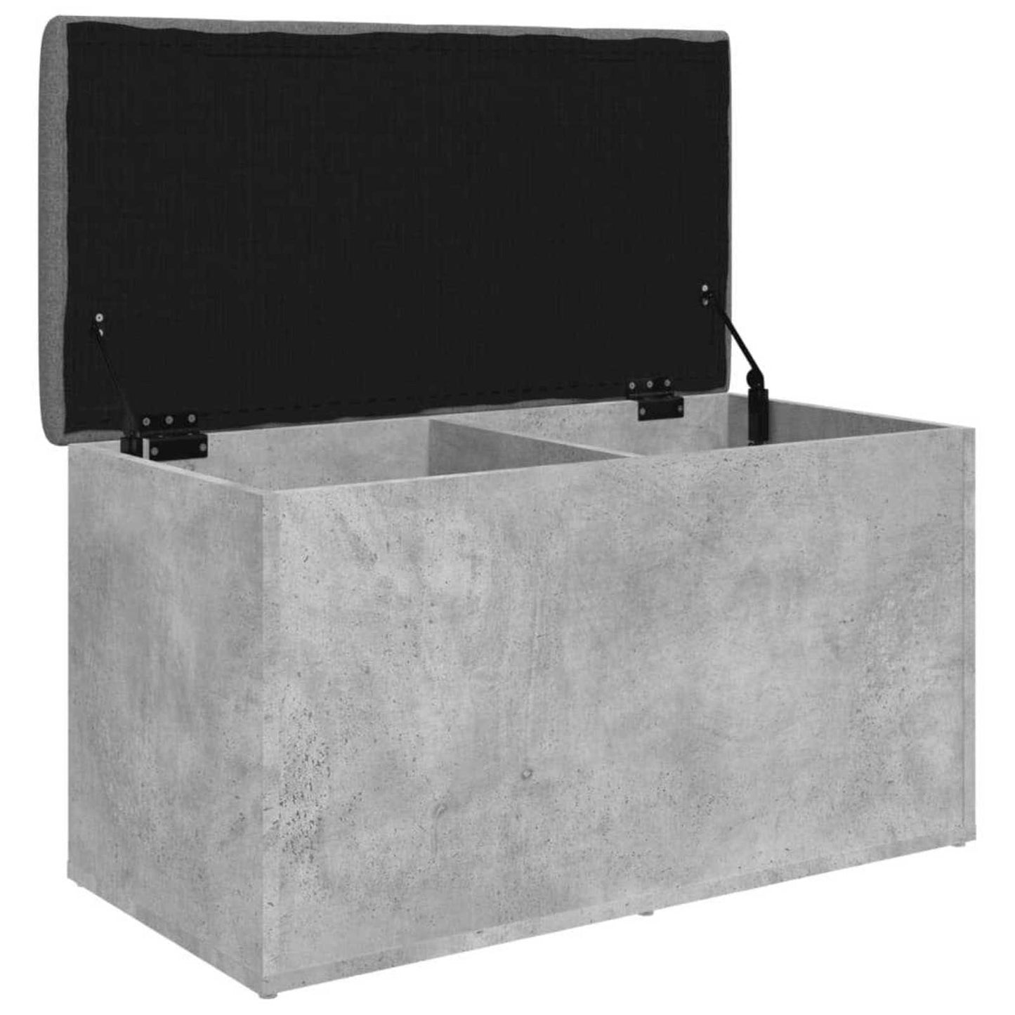 Storage Bench Concrete Grey 82x42x45 cm Engineered Wood