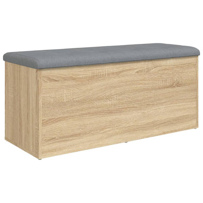 Storage Bench Sonoma Oak 102x42x45 cm Engineered Wood