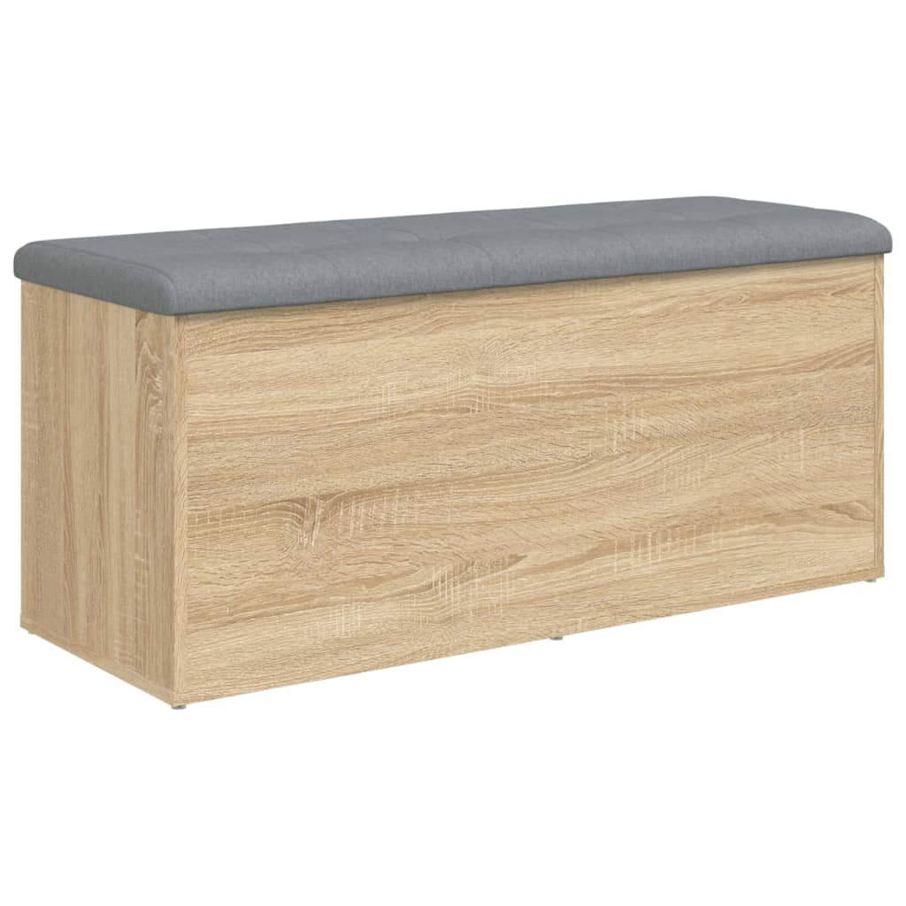 Storage Bench Sonoma Oak 102x42x45 cm Engineered Wood