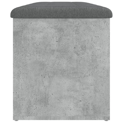Storage Bench Concrete Grey 102x42x45 cm Engineered Wood