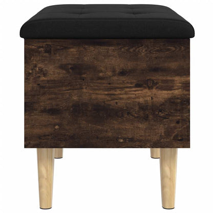 Storage Bench Smoked Oak 62x42x46 cm Engineered Wood