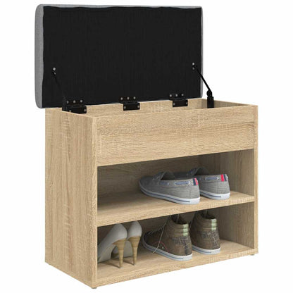 Shoe Bench Sonoma Oak 62x32x50 cm Engineered Wood