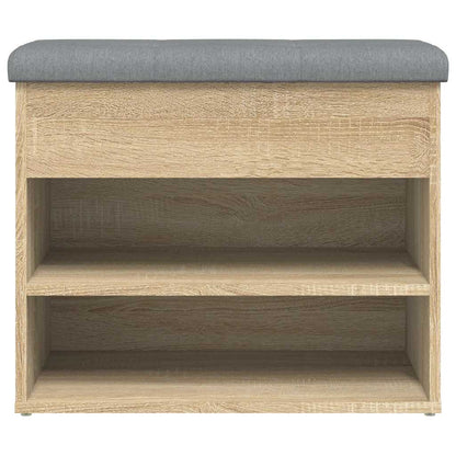 Shoe Bench Sonoma Oak 62x32x50 cm Engineered Wood
