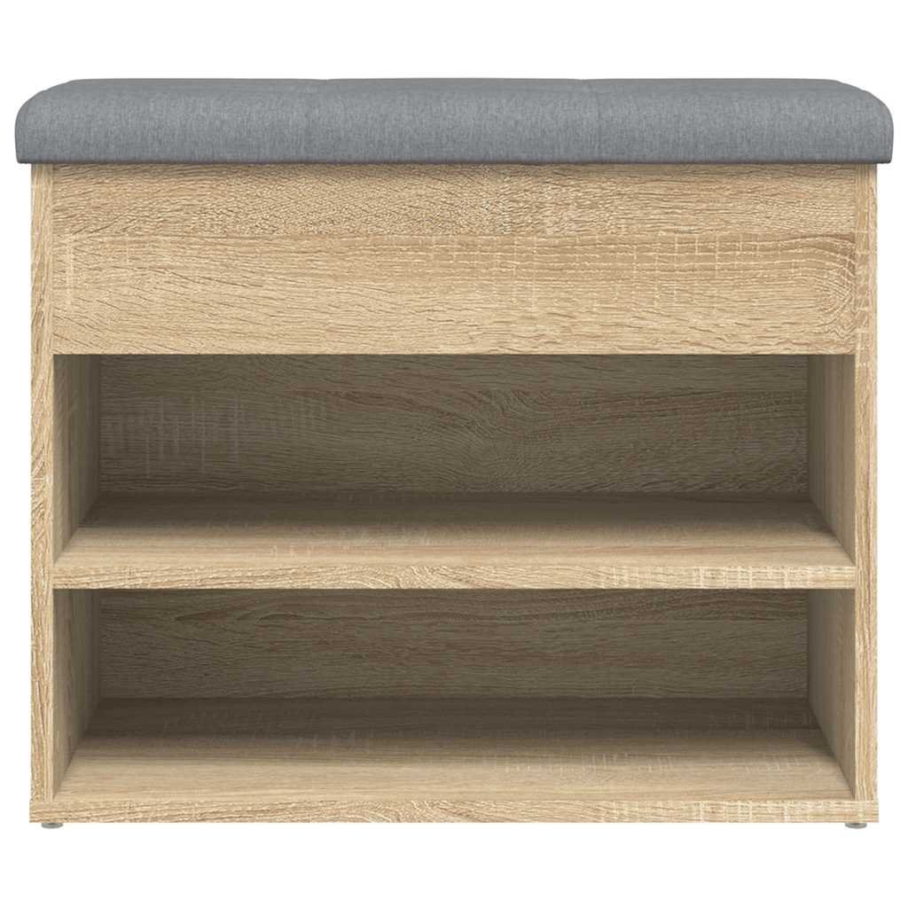 Shoe Bench Sonoma Oak 62x32x50 cm Engineered Wood