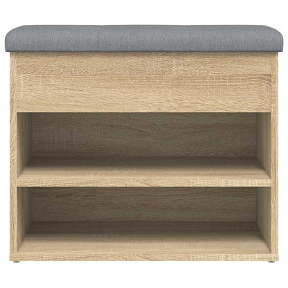 Shoe Bench Sonoma Oak 62x32x50 cm Engineered Wood