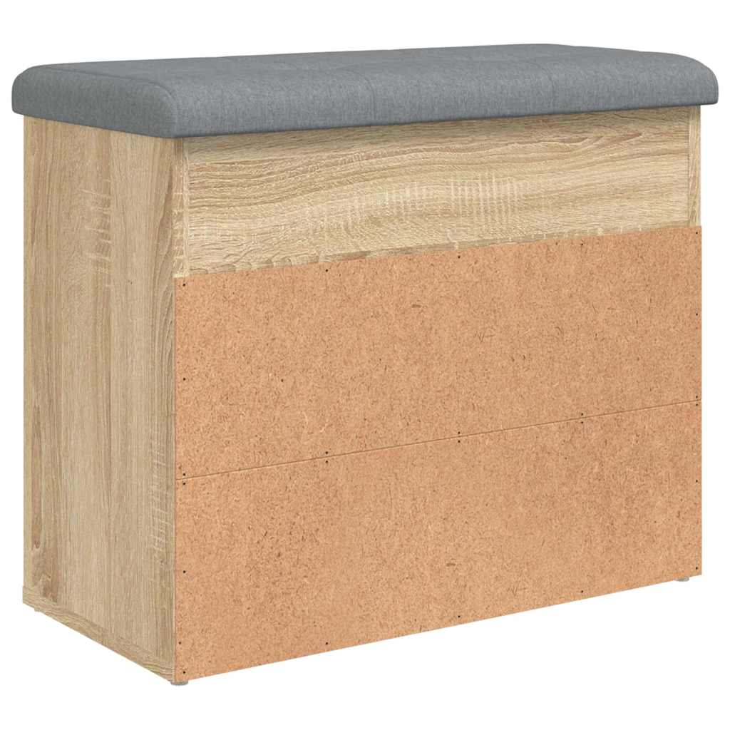 Shoe Bench Sonoma Oak 62x32x50 cm Engineered Wood