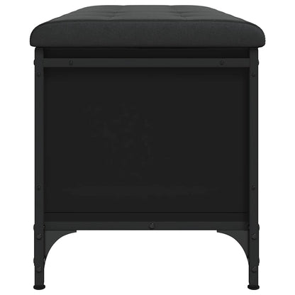 Storage Bench Black 102x42x45 cm Engineered Wood