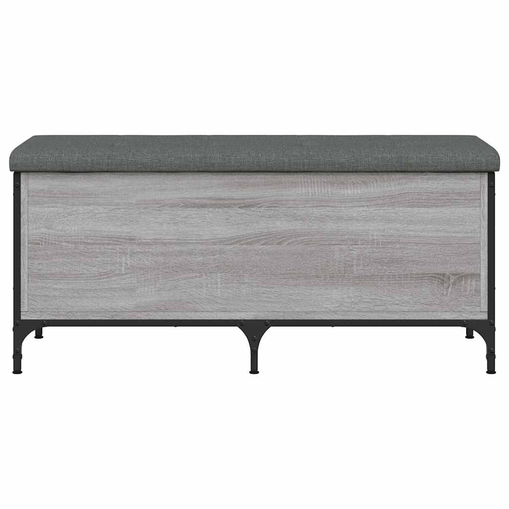 Storage Bench Grey Sonoma 102x42x45 cm Engineered Wood