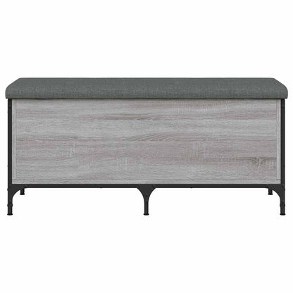 Storage Bench Grey Sonoma 102x42x45 cm Engineered Wood