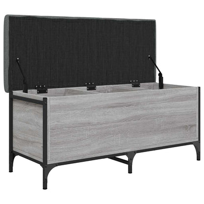 Storage Bench Grey Sonoma 102x42x45 cm Engineered Wood