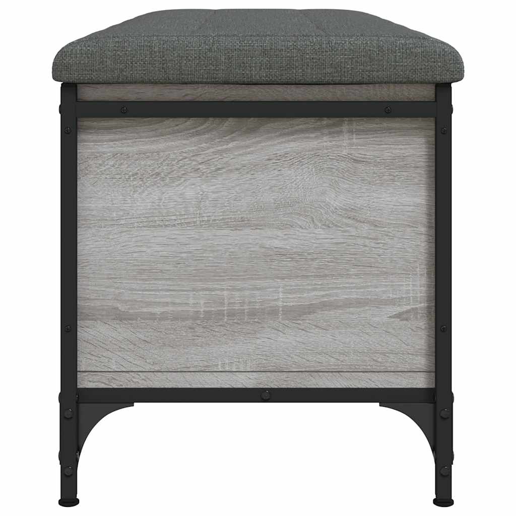 Storage Bench Grey Sonoma 102x42x45 cm Engineered Wood