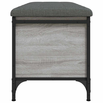 Storage Bench Grey Sonoma 102x42x45 cm Engineered Wood