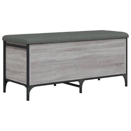 Storage Bench Grey Sonoma 102x42x45 cm Engineered Wood