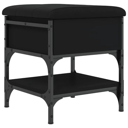 Shoe Bench Black 42x42x45 cm Engineered Wood