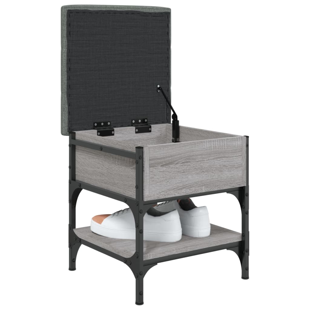 Shoe Bench Grey Sonoma 42x42x45 cm Engineered Wood