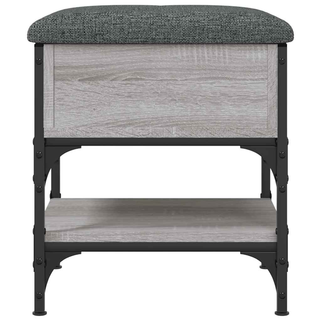 Shoe Bench Grey Sonoma 42x42x45 cm Engineered Wood